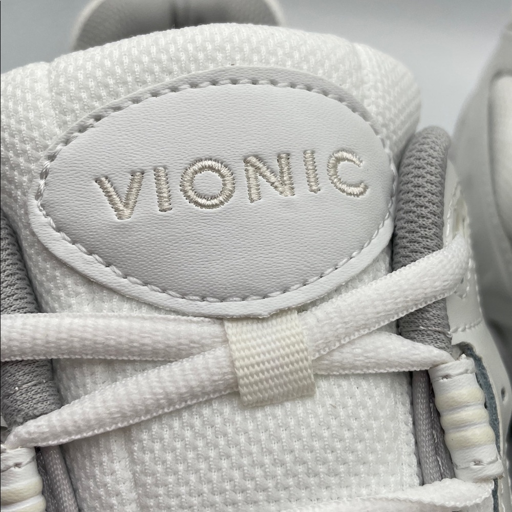 Vionic 23Walk White leather lace up Athletic Shoes, size 13 M NEW - Picture 2 of 6